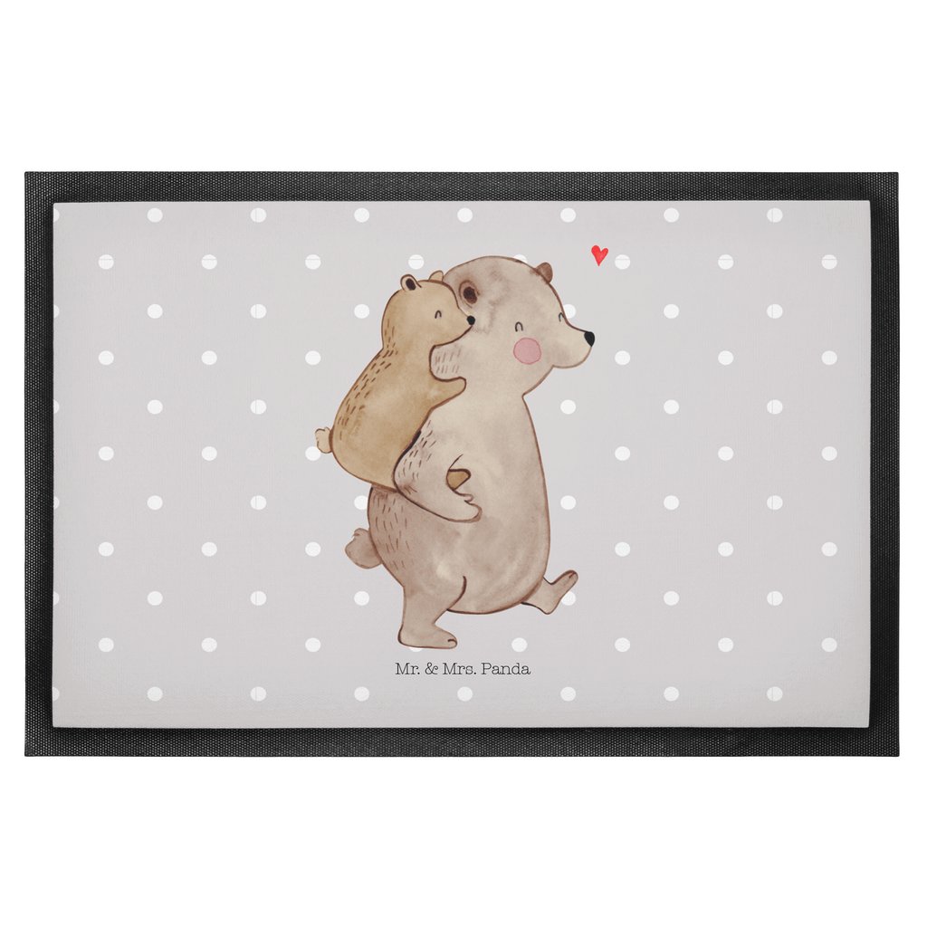Fußmatte Papa Bär Geschenk, Vatertag, Papa, Vater, Papi, Vati, Onkel, Geburtstag Türvorleger, Schmutzmatte, Fußabtreter, Matte, Schmutzfänger, Fußabstreifer, Schmutzfangmatte, Türmatte, Motivfußmatte,  Haustürmatte, Vorleger  Familie, Vatertag, Muttertag, Bruder, Schwester, Mama, Papa, Oma, Opa