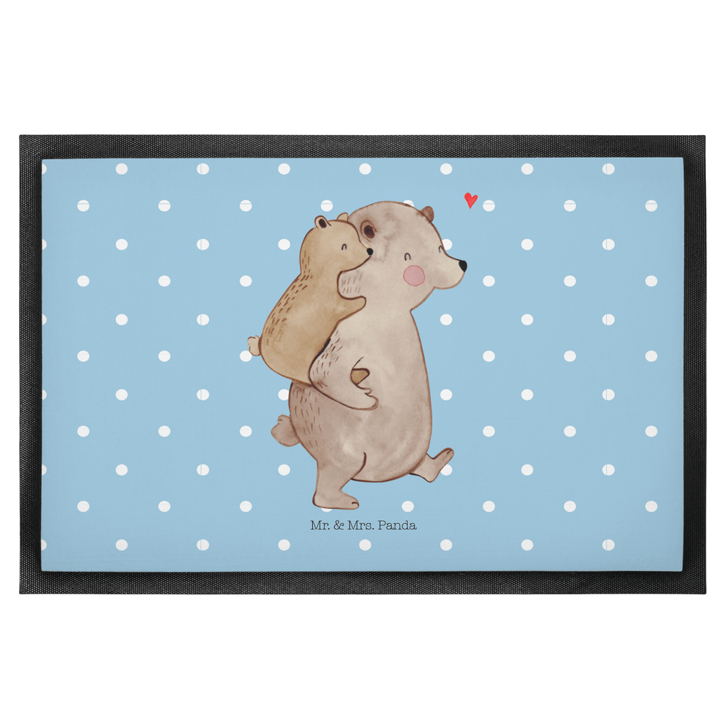 Fußmatte Papa Bär Geschenk, Vatertag, Papa, Vater, Papi, Vati, Onkel, Geburtstag Türvorleger, Schmutzmatte, Fußabtreter, Matte, Schmutzfänger, Fußabstreifer, Schmutzfangmatte, Türmatte, Motivfußmatte,  Haustürmatte, Vorleger  Familie, Vatertag, Muttertag, Bruder, Schwester, Mama, Papa, Oma, Opa