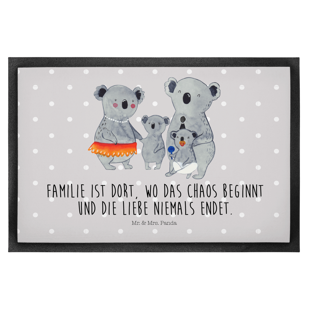 Fußmatte Koala Familie Koala, Koalas, Familie, Family, Mama, Papa, Kinder, Geschwister, Familienleben Türvorleger, Schmutzmatte, Fußabtreter, Matte, Schmutzfänger, Fußabstreifer, Schmutzfangmatte, Türmatte, Motivfußmatte,  Haustürmatte, Vorleger  Familie, Vatertag, Muttertag, Bruder, Schwester, Mama, Papa, Oma, Opa