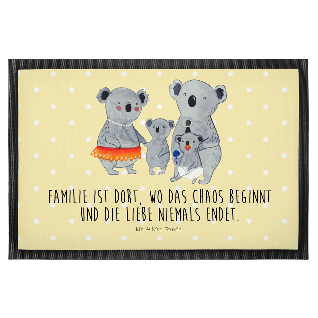 Fußmatte Koala Familie Koala, Koalas, Familie, Family, Mama, Papa, Kinder, Geschwister, Familienleben Türvorleger, Schmutzmatte, Fußabtreter, Matte, Schmutzfänger, Fußabstreifer, Schmutzfangmatte, Türmatte, Motivfußmatte,  Haustürmatte, Vorleger  Familie, Vatertag, Muttertag, Bruder, Schwester, Mama, Papa, Oma, Opa