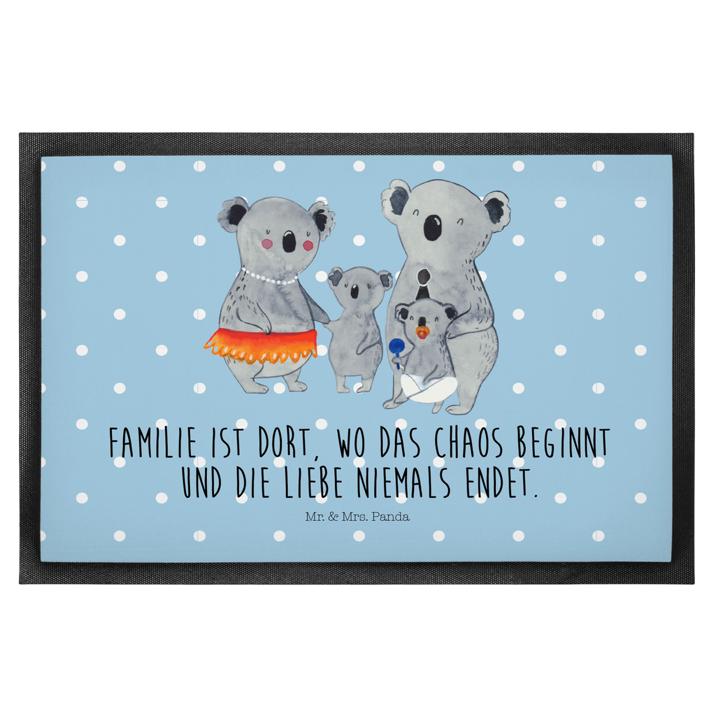Fußmatte Koala Familie Koala, Koalas, Familie, Family, Mama, Papa, Kinder, Geschwister, Familienleben Türvorleger, Schmutzmatte, Fußabtreter, Matte, Schmutzfänger, Fußabstreifer, Schmutzfangmatte, Türmatte, Motivfußmatte,  Haustürmatte, Vorleger  Familie, Vatertag, Muttertag, Bruder, Schwester, Mama, Papa, Oma, Opa