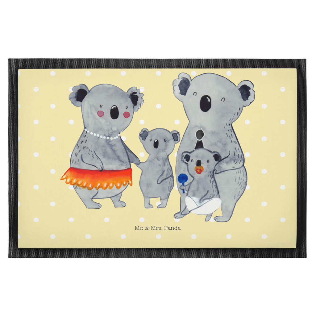 Fußmatte Koala Familie Koala, Koalas, Familie, Family, Mama, Papa, Kinder, Geschwister, Familienleben Türvorleger, Schmutzmatte, Fußabtreter, Matte, Schmutzfänger, Fußabstreifer, Schmutzfangmatte, Türmatte, Motivfußmatte,  Haustürmatte, Vorleger  Familie, Vatertag, Muttertag, Bruder, Schwester, Mama, Papa, Oma, Opa