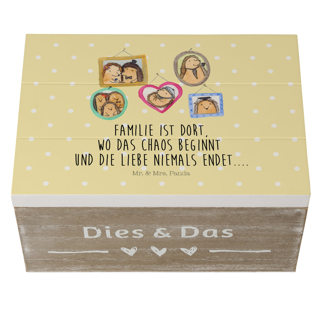 Holzkiste Igel Familie Holzkiste, Kiste, Schatzkiste, Truhe, Schatulle, XXL, Erinnerungsbox, Erinnerungskiste, Dekokiste, Aufbewahrungsbox, Familie, Vatertag, Muttertag, Bruder, Schwester, Mama, Papa, Oma, Opa, Liebe, Igel, Bilder, Zusammenhalt, Glück