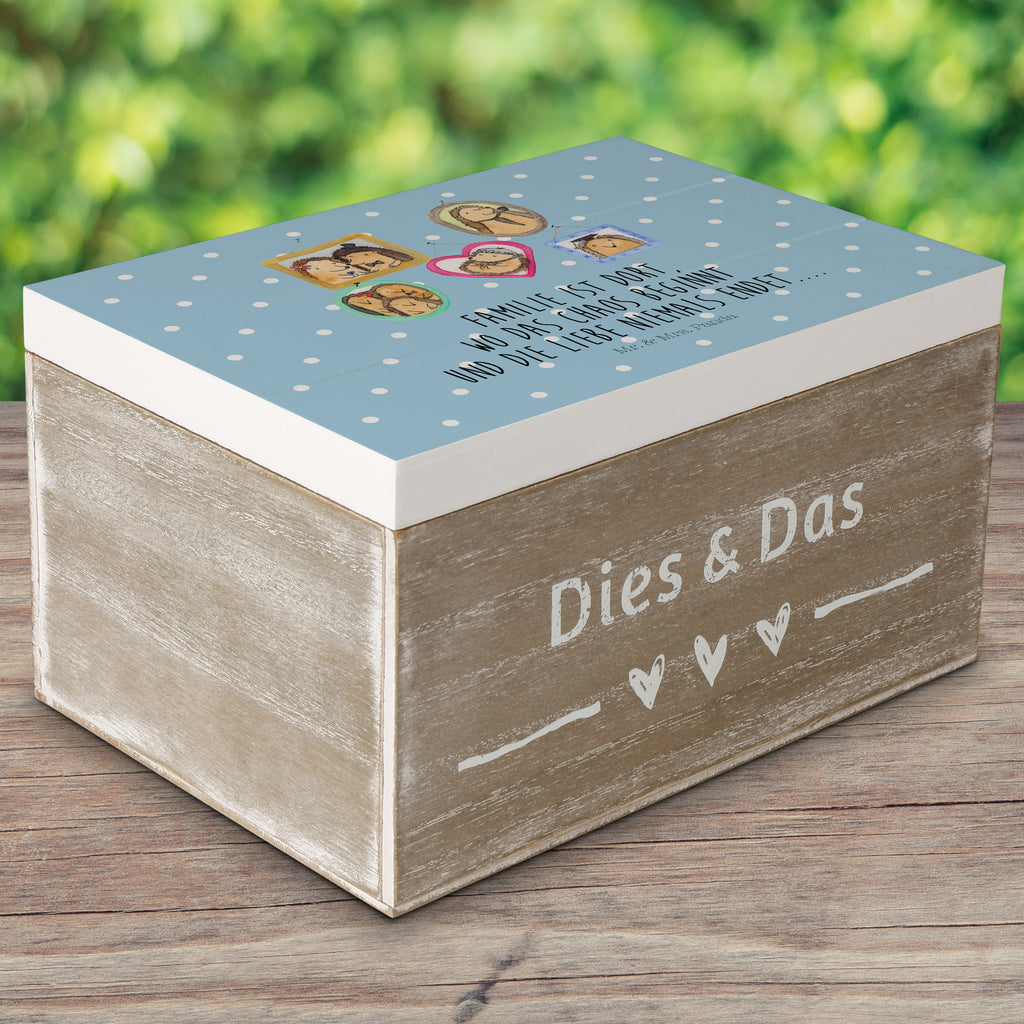 Holzkiste Igel Familie Holzkiste, Kiste, Schatzkiste, Truhe, Schatulle, XXL, Erinnerungsbox, Erinnerungskiste, Dekokiste, Aufbewahrungsbox, Familie, Vatertag, Muttertag, Bruder, Schwester, Mama, Papa, Oma, Opa, Liebe, Igel, Bilder, Zusammenhalt, Glück