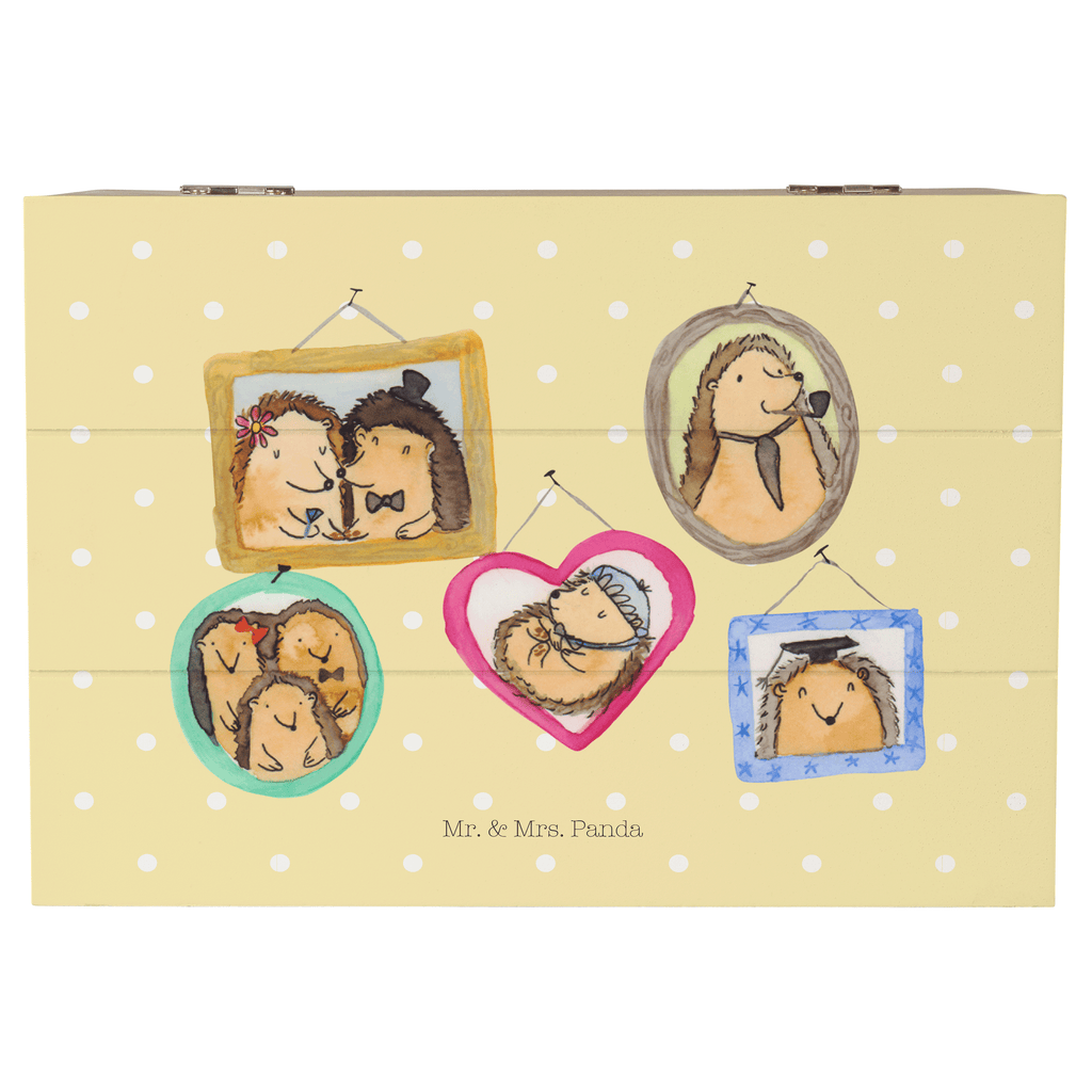 Holzkiste Igel Familie Holzkiste, Kiste, Schatzkiste, Truhe, Schatulle, XXL, Erinnerungsbox, Erinnerungskiste, Dekokiste, Aufbewahrungsbox, Familie, Vatertag, Muttertag, Bruder, Schwester, Mama, Papa, Oma, Opa, Liebe, Igel, Bilder, Zusammenhalt, Glück