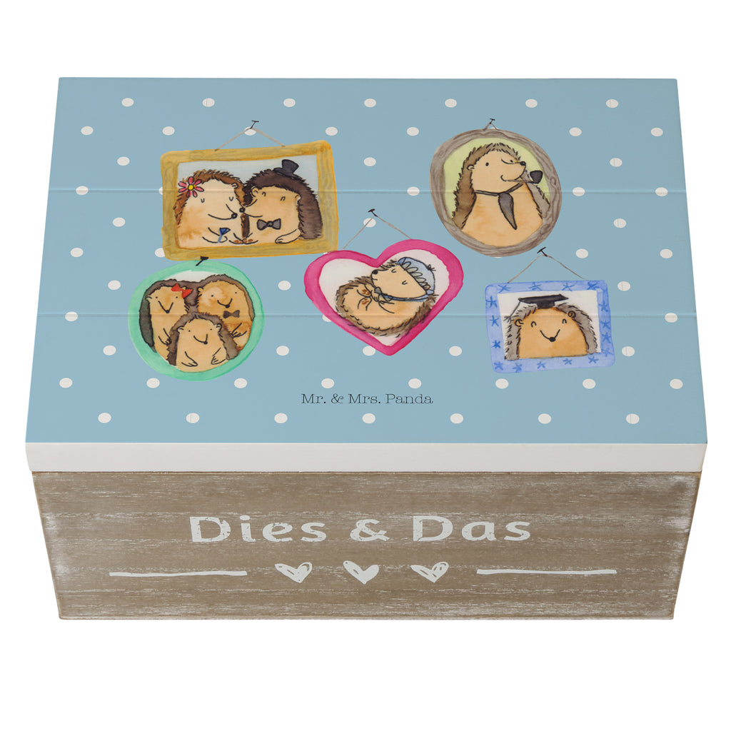 Holzkiste Igel Familie Holzkiste, Kiste, Schatzkiste, Truhe, Schatulle, XXL, Erinnerungsbox, Erinnerungskiste, Dekokiste, Aufbewahrungsbox, Familie, Vatertag, Muttertag, Bruder, Schwester, Mama, Papa, Oma, Opa, Liebe, Igel, Bilder, Zusammenhalt, Glück