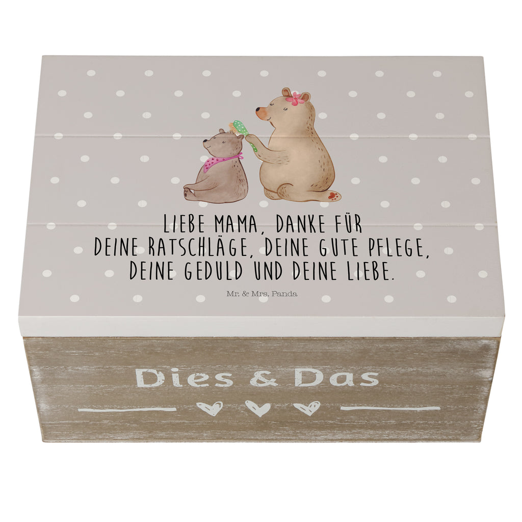 Holzkiste Bär mit Kind Holzkiste, Kiste, Schatzkiste, Truhe, Schatulle, XXL, Erinnerungsbox, Erinnerungskiste, Dekokiste, Aufbewahrungsbox, Familie, Vatertag, Muttertag, Bruder, Schwester, Mama, Papa, Oma, Opa, Geschenk, Mutti, Mutter