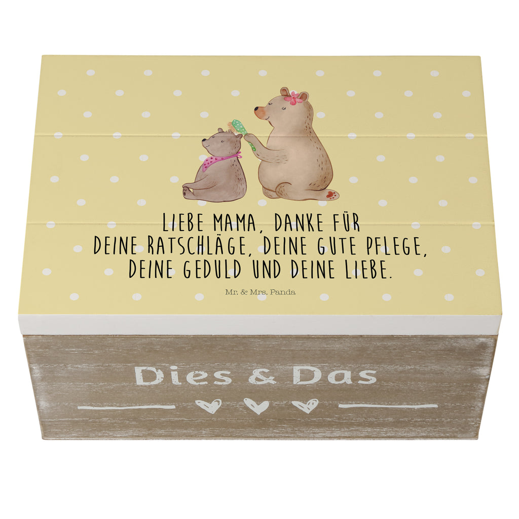 Holzkiste Bär mit Kind Holzkiste, Kiste, Schatzkiste, Truhe, Schatulle, XXL, Erinnerungsbox, Erinnerungskiste, Dekokiste, Aufbewahrungsbox, Familie, Vatertag, Muttertag, Bruder, Schwester, Mama, Papa, Oma, Opa, Geschenk, Mutti, Mutter