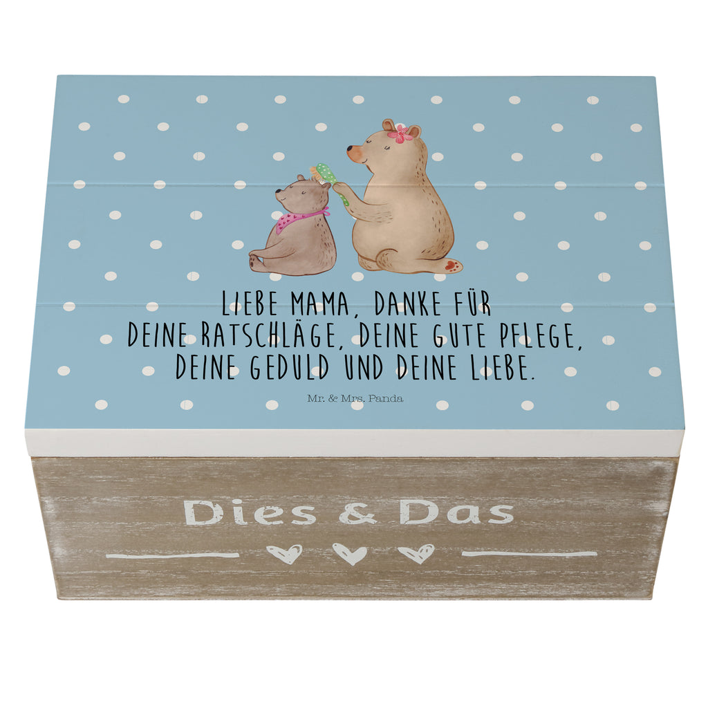 Holzkiste Bär mit Kind Holzkiste, Kiste, Schatzkiste, Truhe, Schatulle, XXL, Erinnerungsbox, Erinnerungskiste, Dekokiste, Aufbewahrungsbox, Familie, Vatertag, Muttertag, Bruder, Schwester, Mama, Papa, Oma, Opa, Geschenk, Mutti, Mutter