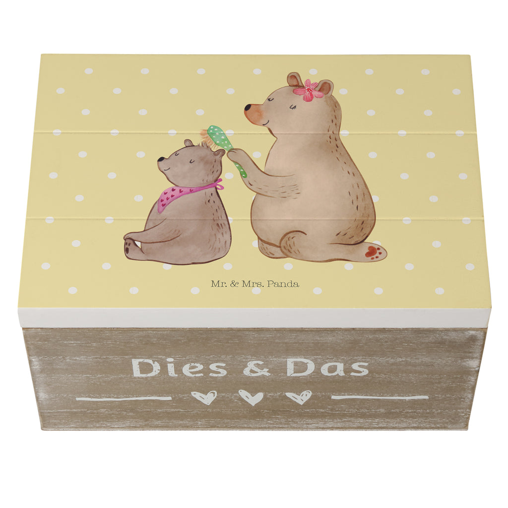 Holzkiste Bär mit Kind Holzkiste, Kiste, Schatzkiste, Truhe, Schatulle, XXL, Erinnerungsbox, Erinnerungskiste, Dekokiste, Aufbewahrungsbox, Familie, Vatertag, Muttertag, Bruder, Schwester, Mama, Papa, Oma, Opa, Geschenk, Mutti, Mutter