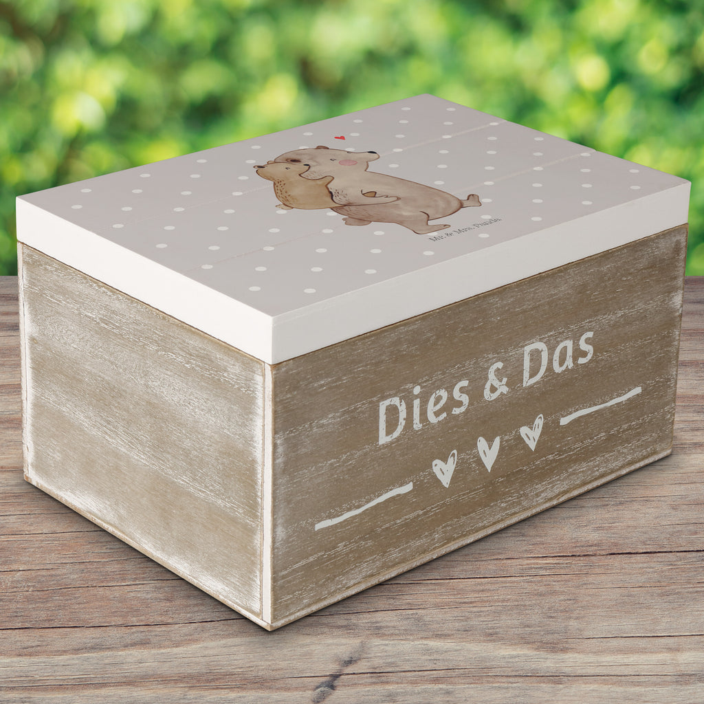Holzkiste Papa Bär Holzkiste, Kiste, Schatzkiste, Truhe, Schatulle, XXL, Erinnerungsbox, Erinnerungskiste, Dekokiste, Aufbewahrungsbox, Familie, Vatertag, Muttertag, Bruder, Schwester, Mama, Papa, Oma, Opa, Geschenk, Vater, Papi, Vati, Onkel, Geburtstag