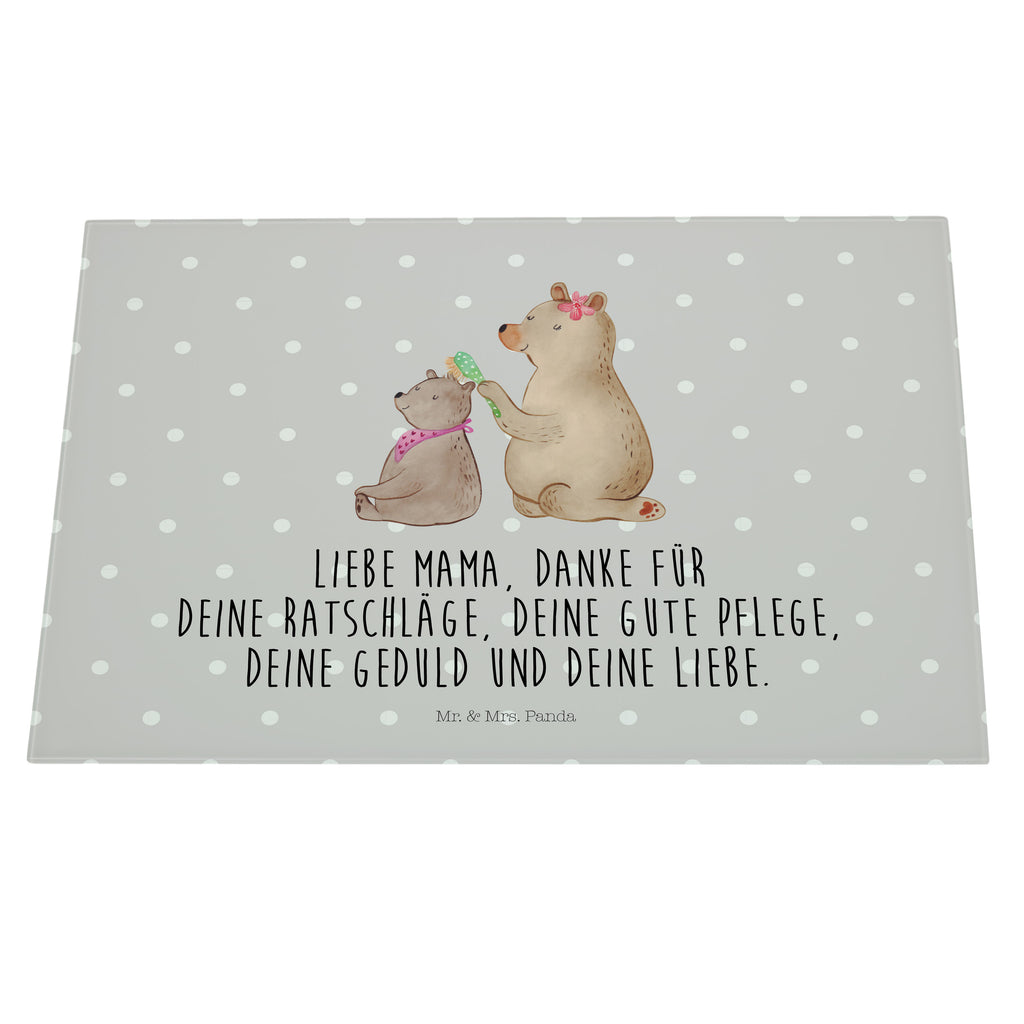 XL Glas Schneidbrett Bär mit Kind Glasschneidebrett, Schneidebrett, Frühstücksbrett, Küche, Familie, Vatertag, Muttertag, Bruder, Schwester, Mama, Papa, Oma, Opa, Geschenk, Mutti, Mutter