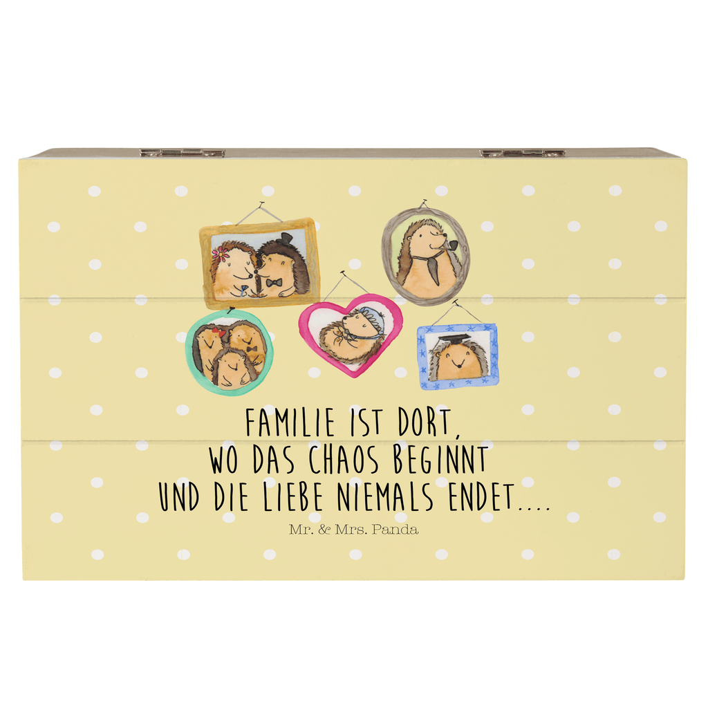 Holzkiste Igel Familie Holzkiste, Kiste, Schatzkiste, Truhe, Schatulle, XXL, Erinnerungsbox, Erinnerungskiste, Dekokiste, Aufbewahrungsbox, Familie, Vatertag, Muttertag, Bruder, Schwester, Mama, Papa, Oma, Opa, Liebe, Igel, Bilder, Zusammenhalt, Glück