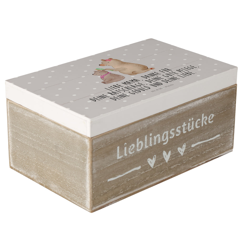 Holzkiste Bär mit Kind Holzkiste, Kiste, Schatzkiste, Truhe, Schatulle, XXL, Erinnerungsbox, Erinnerungskiste, Dekokiste, Aufbewahrungsbox, Familie, Vatertag, Muttertag, Bruder, Schwester, Mama, Papa, Oma, Opa, Geschenk, Mutti, Mutter