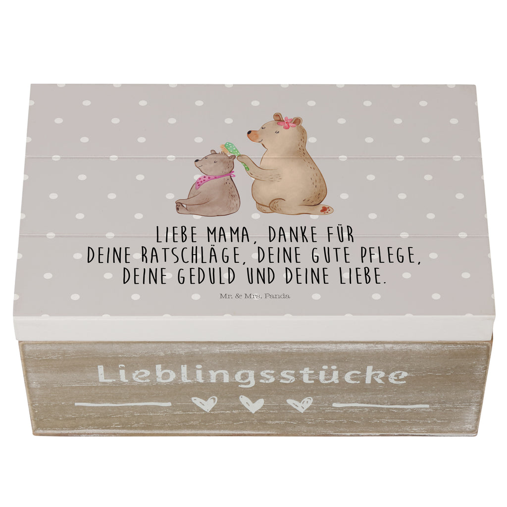 Holzkiste Bär mit Kind Holzkiste, Kiste, Schatzkiste, Truhe, Schatulle, XXL, Erinnerungsbox, Erinnerungskiste, Dekokiste, Aufbewahrungsbox, Familie, Vatertag, Muttertag, Bruder, Schwester, Mama, Papa, Oma, Opa, Geschenk, Mutti, Mutter