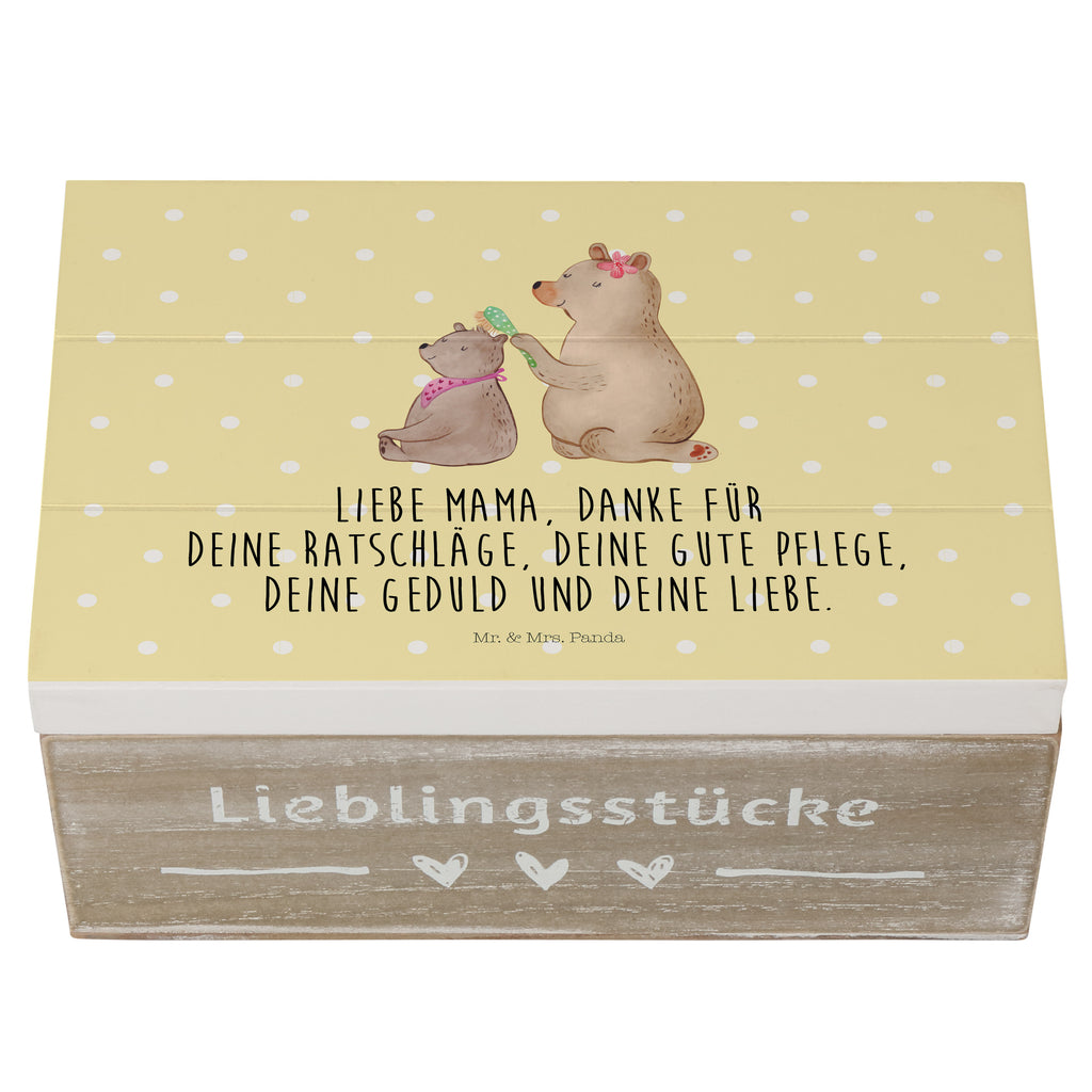 Holzkiste Bär mit Kind Holzkiste, Kiste, Schatzkiste, Truhe, Schatulle, XXL, Erinnerungsbox, Erinnerungskiste, Dekokiste, Aufbewahrungsbox, Familie, Vatertag, Muttertag, Bruder, Schwester, Mama, Papa, Oma, Opa, Geschenk, Mutti, Mutter