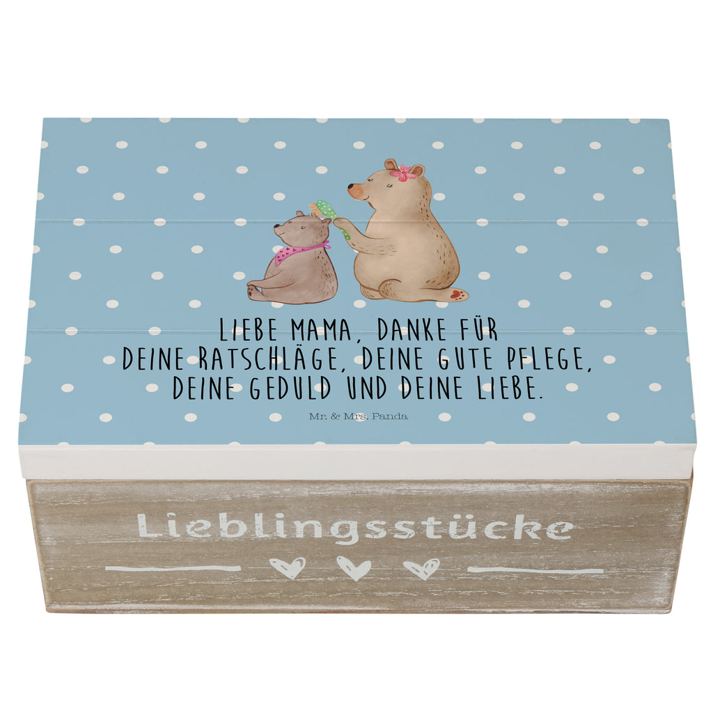 Holzkiste Bär mit Kind Holzkiste, Kiste, Schatzkiste, Truhe, Schatulle, XXL, Erinnerungsbox, Erinnerungskiste, Dekokiste, Aufbewahrungsbox, Familie, Vatertag, Muttertag, Bruder, Schwester, Mama, Papa, Oma, Opa, Geschenk, Mutti, Mutter