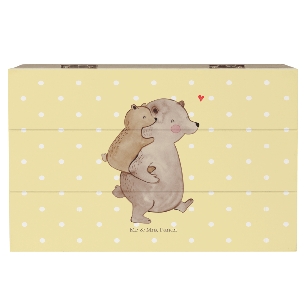 Holzkiste Papa Bär Holzkiste, Kiste, Schatzkiste, Truhe, Schatulle, XXL, Erinnerungsbox, Erinnerungskiste, Dekokiste, Aufbewahrungsbox, Familie, Vatertag, Muttertag, Bruder, Schwester, Mama, Papa, Oma, Opa, Geschenk, Vater, Papi, Vati, Onkel, Geburtstag