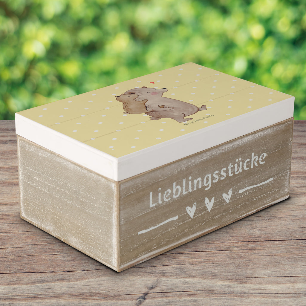 Holzkiste Papa Bär Holzkiste, Kiste, Schatzkiste, Truhe, Schatulle, XXL, Erinnerungsbox, Erinnerungskiste, Dekokiste, Aufbewahrungsbox, Familie, Vatertag, Muttertag, Bruder, Schwester, Mama, Papa, Oma, Opa, Geschenk, Vater, Papi, Vati, Onkel, Geburtstag