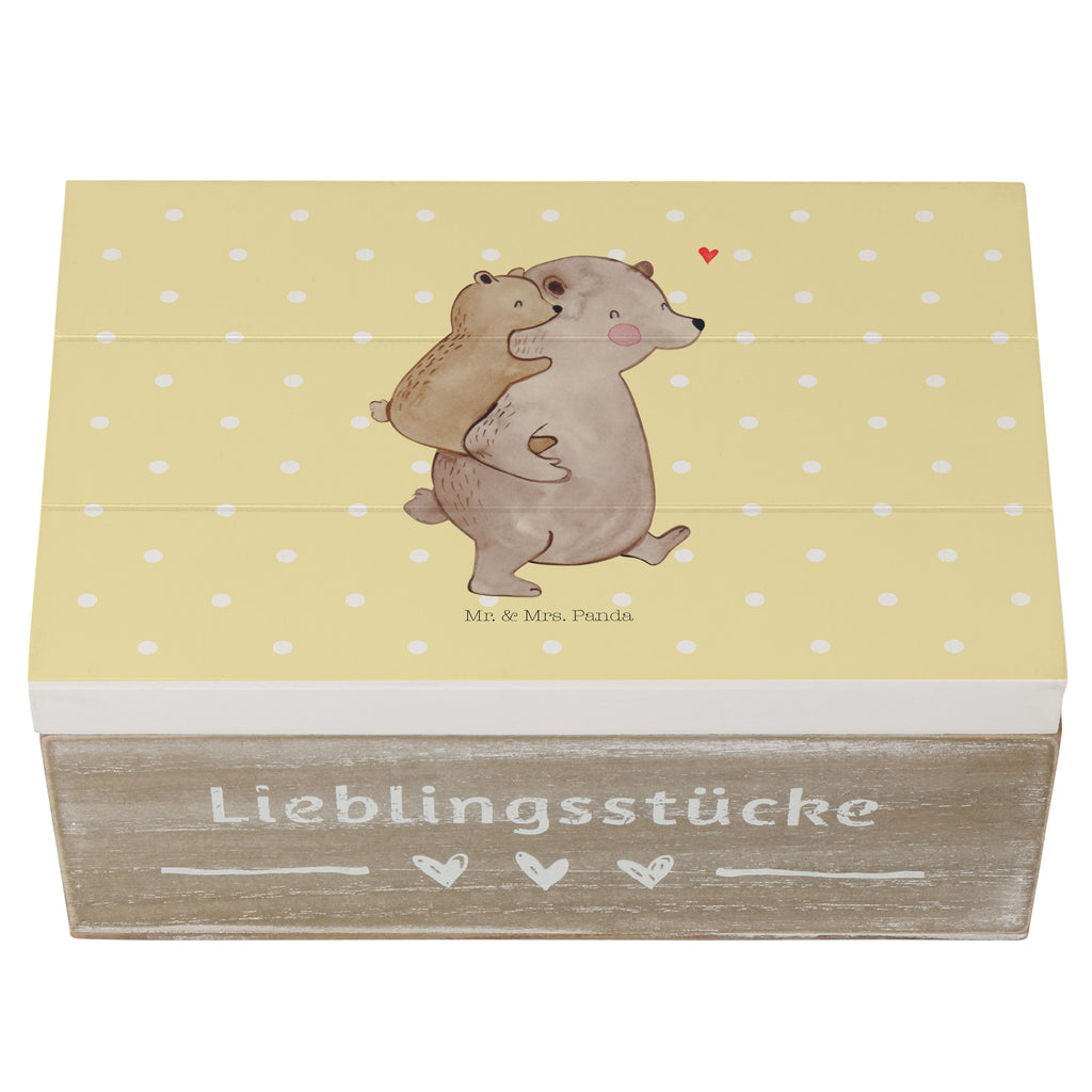 Holzkiste Papa Bär Holzkiste, Kiste, Schatzkiste, Truhe, Schatulle, XXL, Erinnerungsbox, Erinnerungskiste, Dekokiste, Aufbewahrungsbox, Familie, Vatertag, Muttertag, Bruder, Schwester, Mama, Papa, Oma, Opa, Geschenk, Vater, Papi, Vati, Onkel, Geburtstag