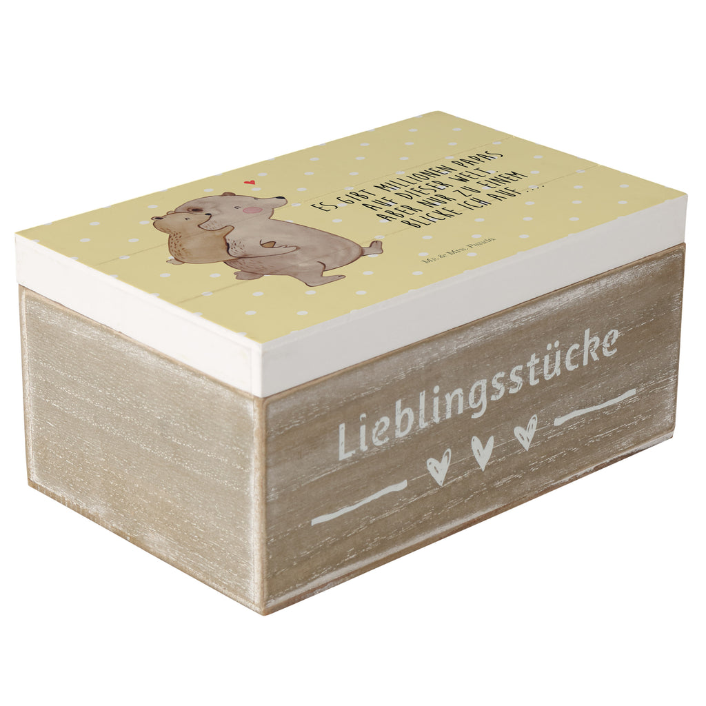 Holzkiste Papa Bär Holzkiste, Kiste, Schatzkiste, Truhe, Schatulle, XXL, Erinnerungsbox, Erinnerungskiste, Dekokiste, Aufbewahrungsbox, Familie, Vatertag, Muttertag, Bruder, Schwester, Mama, Papa, Oma, Opa, Geschenk, Vater, Papi, Vati, Onkel, Geburtstag