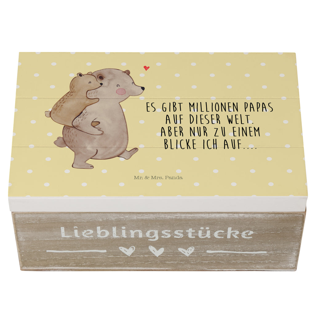 Holzkiste Papa Bär Holzkiste, Kiste, Schatzkiste, Truhe, Schatulle, XXL, Erinnerungsbox, Erinnerungskiste, Dekokiste, Aufbewahrungsbox, Familie, Vatertag, Muttertag, Bruder, Schwester, Mama, Papa, Oma, Opa, Geschenk, Vater, Papi, Vati, Onkel, Geburtstag