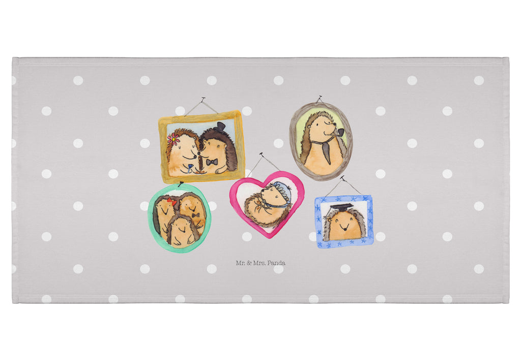 50 x 100 Handtuch Igel Familie Handtuch, Badehandtuch, Badezimmer, Handtücher, groß, Kinder, Baby, Familie, Vatertag, Muttertag, Bruder, Schwester, Mama, Papa, Oma, Opa, Liebe, Igel, Bilder, Zusammenhalt, Glück