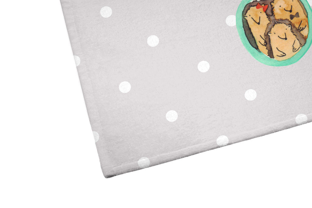 50 x 100 Handtuch Igel Familie Handtuch, Badehandtuch, Badezimmer, Handtücher, groß, Kinder, Baby, Familie, Vatertag, Muttertag, Bruder, Schwester, Mama, Papa, Oma, Opa, Liebe, Igel, Bilder, Zusammenhalt, Glück