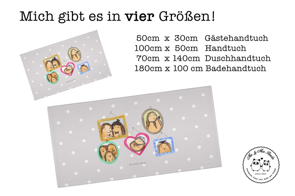 50 x 100 Handtuch Igel Familie Handtuch, Badehandtuch, Badezimmer, Handtücher, groß, Kinder, Baby, Familie, Vatertag, Muttertag, Bruder, Schwester, Mama, Papa, Oma, Opa, Liebe, Igel, Bilder, Zusammenhalt, Glück