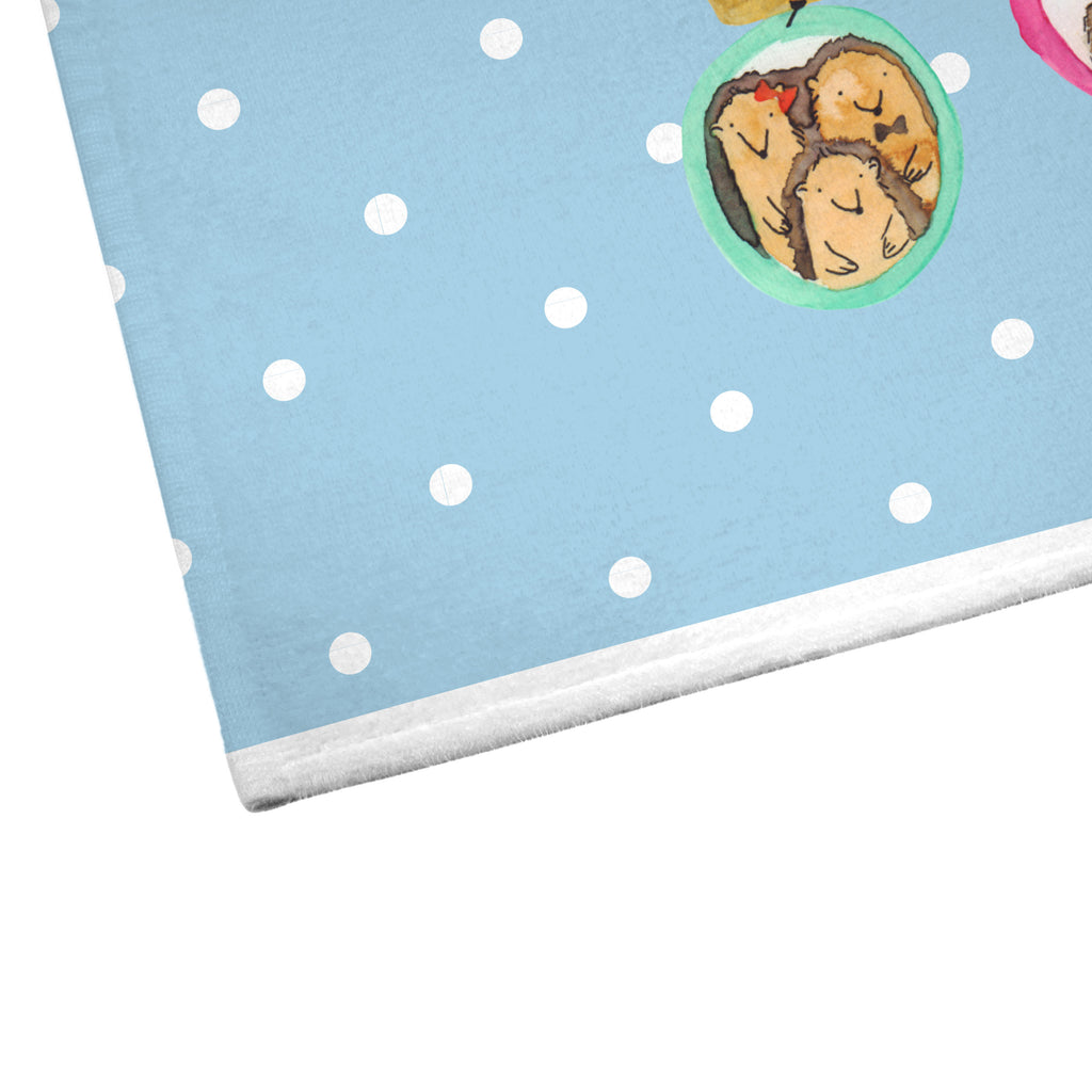 50 x 100 Handtuch Igel Familie Handtuch, Badehandtuch, Badezimmer, Handtücher, groß, Kinder, Baby, Familie, Vatertag, Muttertag, Bruder, Schwester, Mama, Papa, Oma, Opa, Liebe, Igel, Bilder, Zusammenhalt, Glück