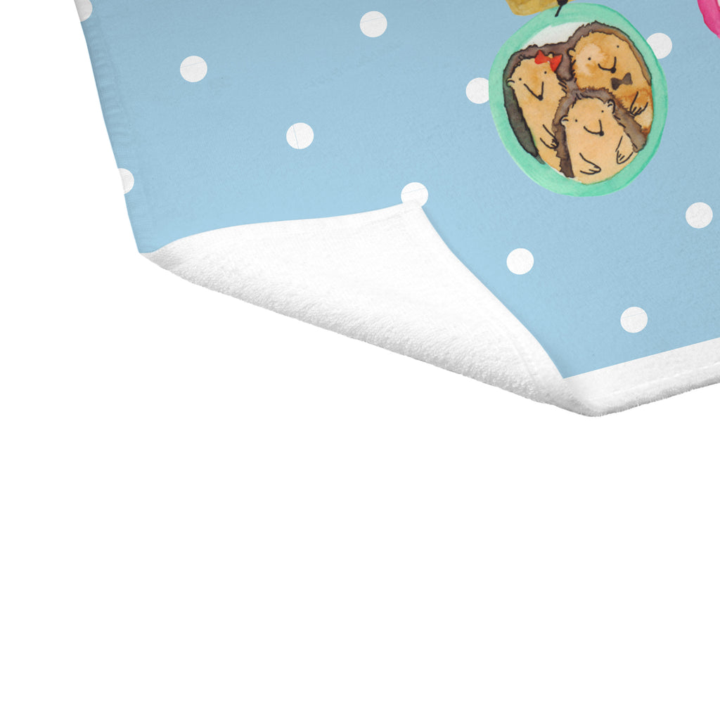 50 x 100 Handtuch Igel Familie Handtuch, Badehandtuch, Badezimmer, Handtücher, groß, Kinder, Baby, Familie, Vatertag, Muttertag, Bruder, Schwester, Mama, Papa, Oma, Opa, Liebe, Igel, Bilder, Zusammenhalt, Glück