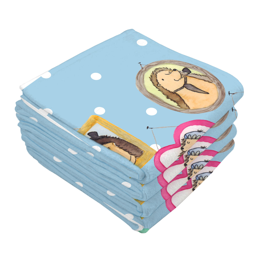 50 x 100 Handtuch Igel Familie Handtuch, Badehandtuch, Badezimmer, Handtücher, groß, Kinder, Baby, Familie, Vatertag, Muttertag, Bruder, Schwester, Mama, Papa, Oma, Opa, Liebe, Igel, Bilder, Zusammenhalt, Glück