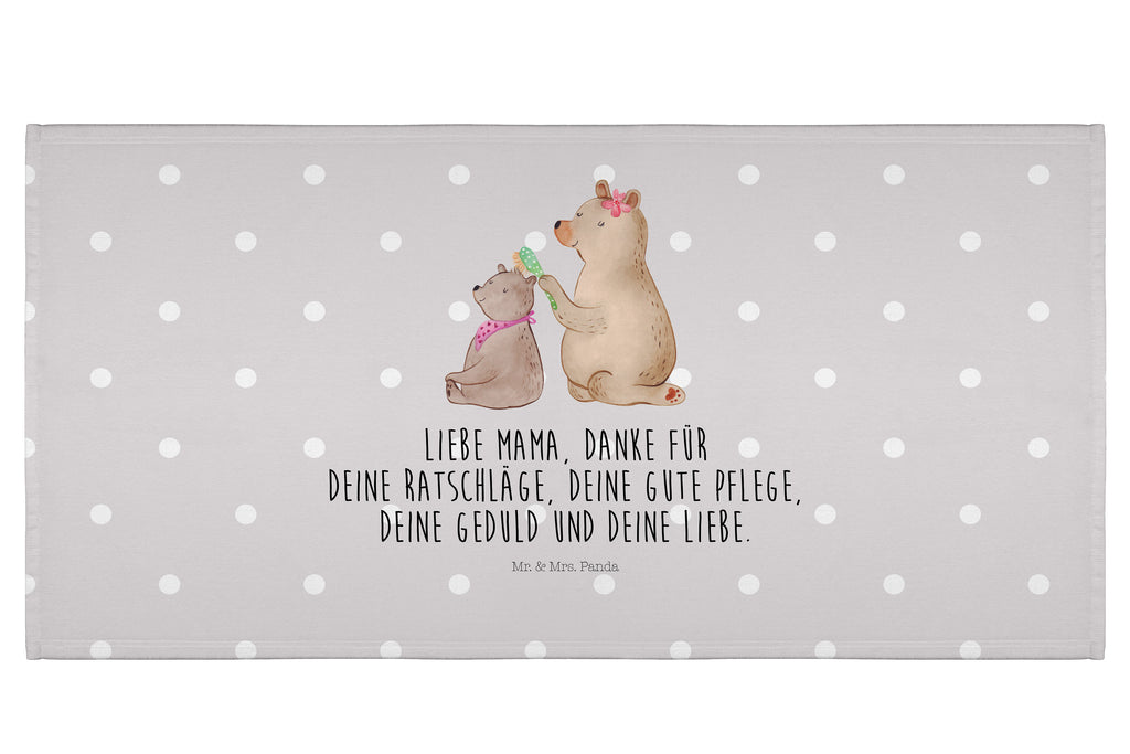 50 x 100 Handtuch Bär mit Kind Handtuch, Badehandtuch, Badezimmer, Handtücher, groß, Kinder, Baby, Familie, Vatertag, Muttertag, Bruder, Schwester, Mama, Papa, Oma, Opa, Geschenk, Mutti, Mutter