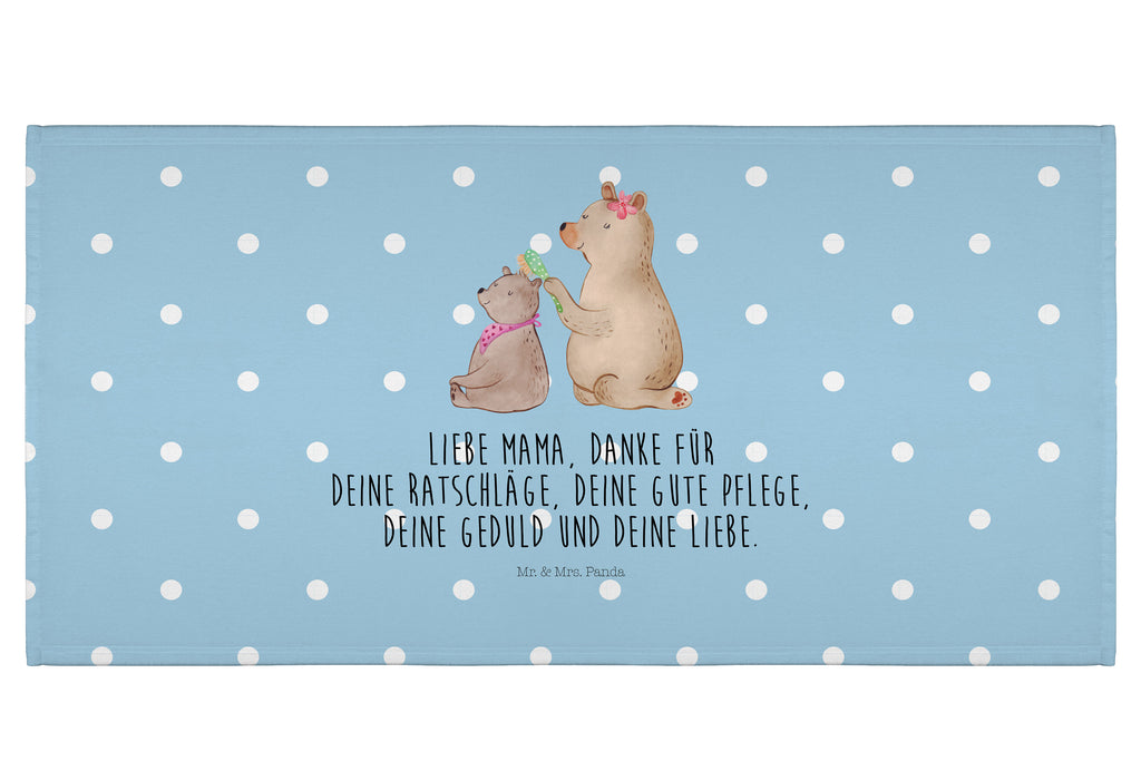 50 x 100 Handtuch Bär mit Kind Handtuch, Badehandtuch, Badezimmer, Handtücher, groß, Kinder, Baby, Familie, Vatertag, Muttertag, Bruder, Schwester, Mama, Papa, Oma, Opa, Geschenk, Mutti, Mutter