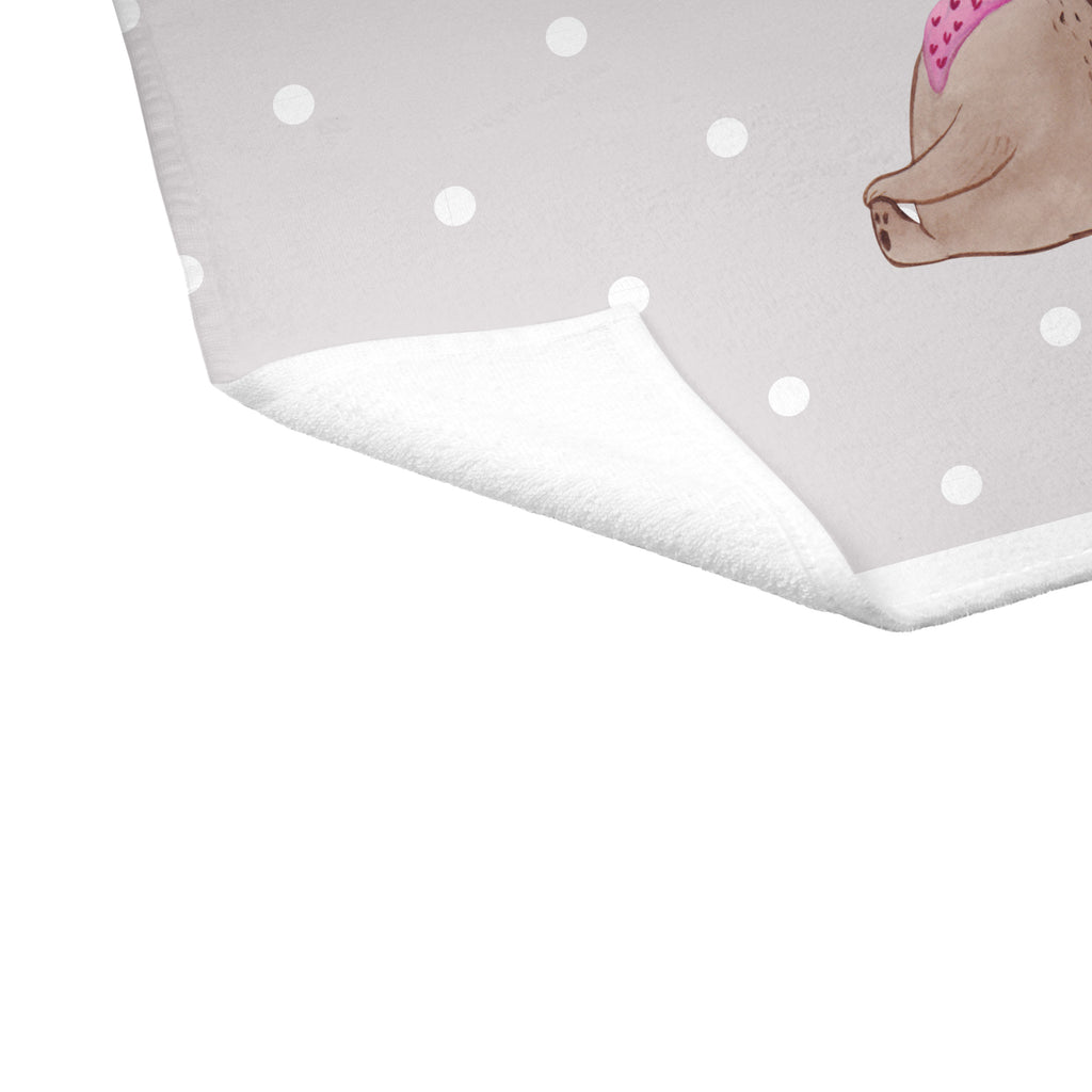 50 x 100 Handtuch Bär mit Kind Handtuch, Badehandtuch, Badezimmer, Handtücher, groß, Kinder, Baby, Familie, Vatertag, Muttertag, Bruder, Schwester, Mama, Papa, Oma, Opa, Geschenk, Mutti, Mutter