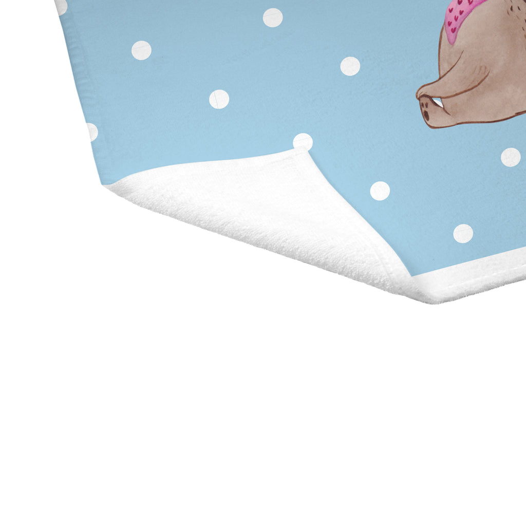 50 x 100 Handtuch Bär mit Kind Handtuch, Badehandtuch, Badezimmer, Handtücher, groß, Kinder, Baby, Familie, Vatertag, Muttertag, Bruder, Schwester, Mama, Papa, Oma, Opa, Geschenk, Mutti, Mutter