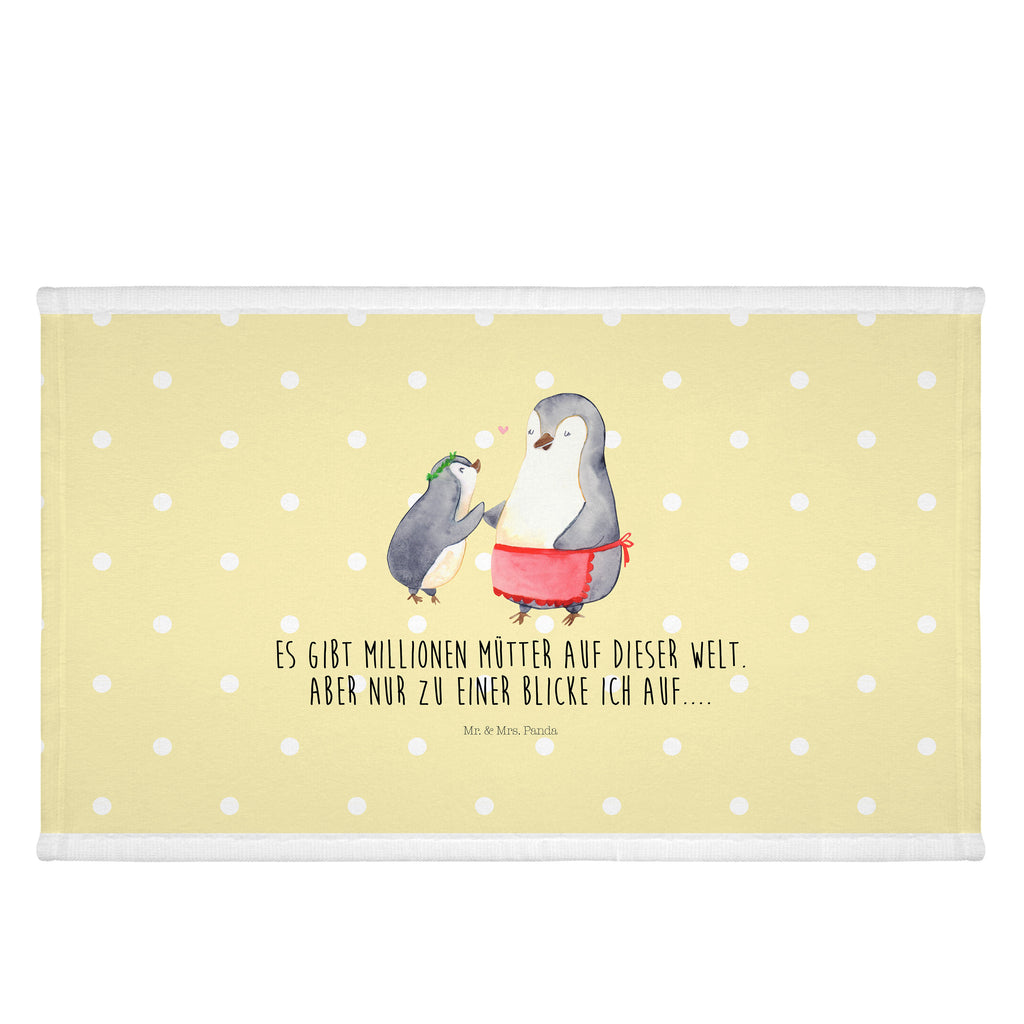 50 x 100 Handtuch Pinguin mit Kind Handtuch, Badehandtuch, Badezimmer, Handtücher, groß, Kinder, Baby, Familie, Vatertag, Muttertag, Bruder, Schwester, Mama, Papa, Oma, Opa, Geschenk, Mami, Mutti, Mutter, Geburststag