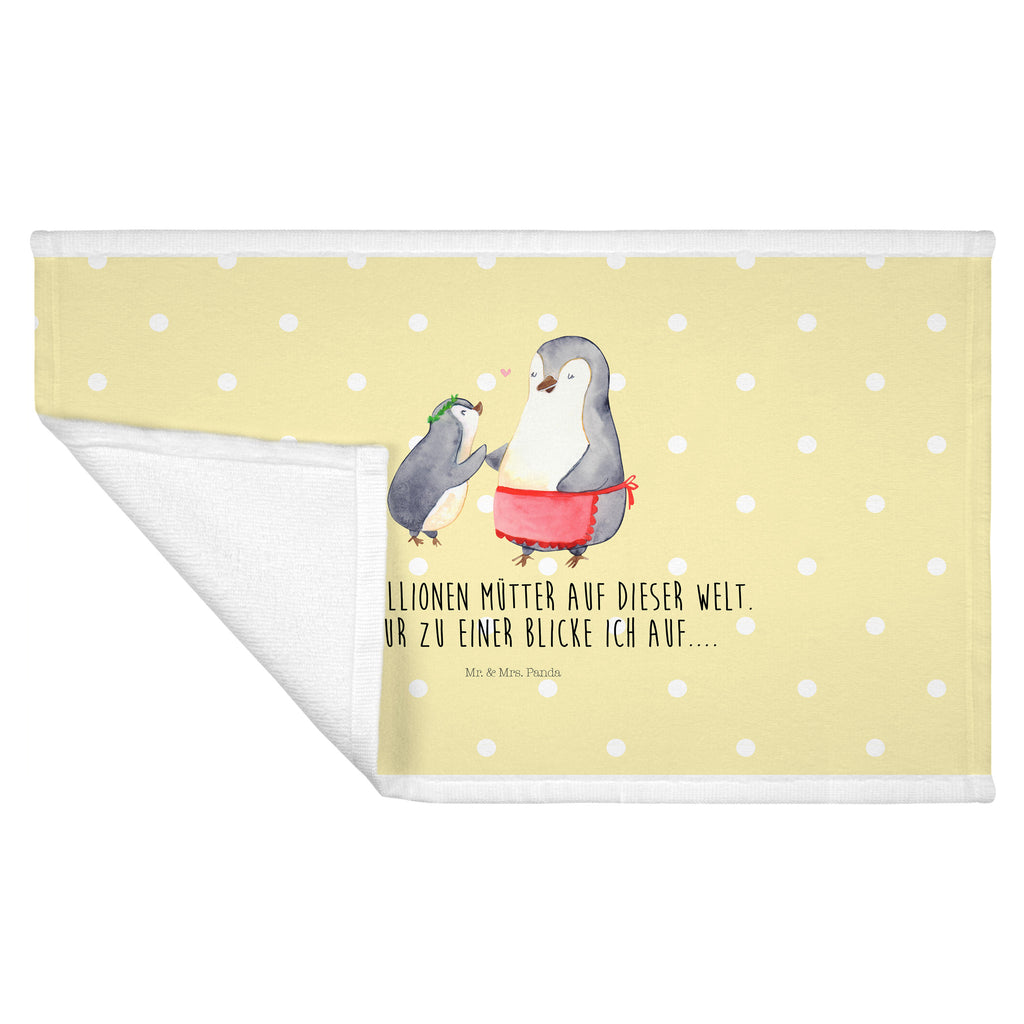 50 x 100 Handtuch Pinguin mit Kind Handtuch, Badehandtuch, Badezimmer, Handtücher, groß, Kinder, Baby, Familie, Vatertag, Muttertag, Bruder, Schwester, Mama, Papa, Oma, Opa, Geschenk, Mami, Mutti, Mutter, Geburststag
