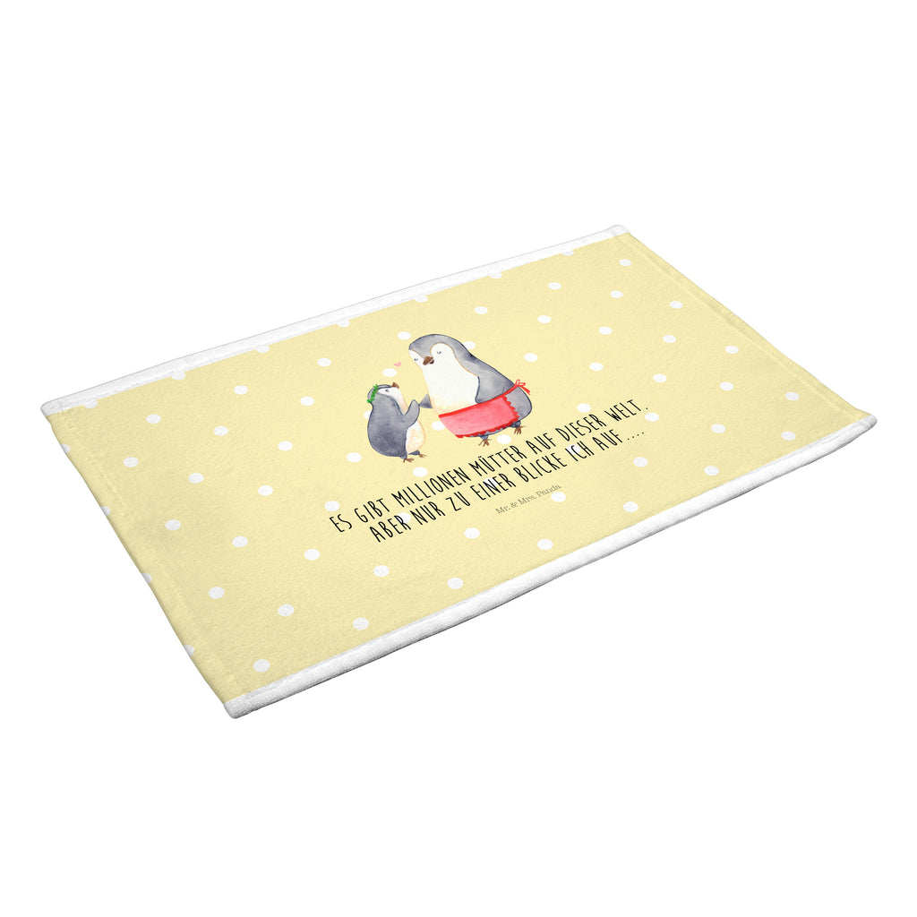 50 x 100 Handtuch Pinguin mit Kind Handtuch, Badehandtuch, Badezimmer, Handtücher, groß, Kinder, Baby, Familie, Vatertag, Muttertag, Bruder, Schwester, Mama, Papa, Oma, Opa, Geschenk, Mami, Mutti, Mutter, Geburststag