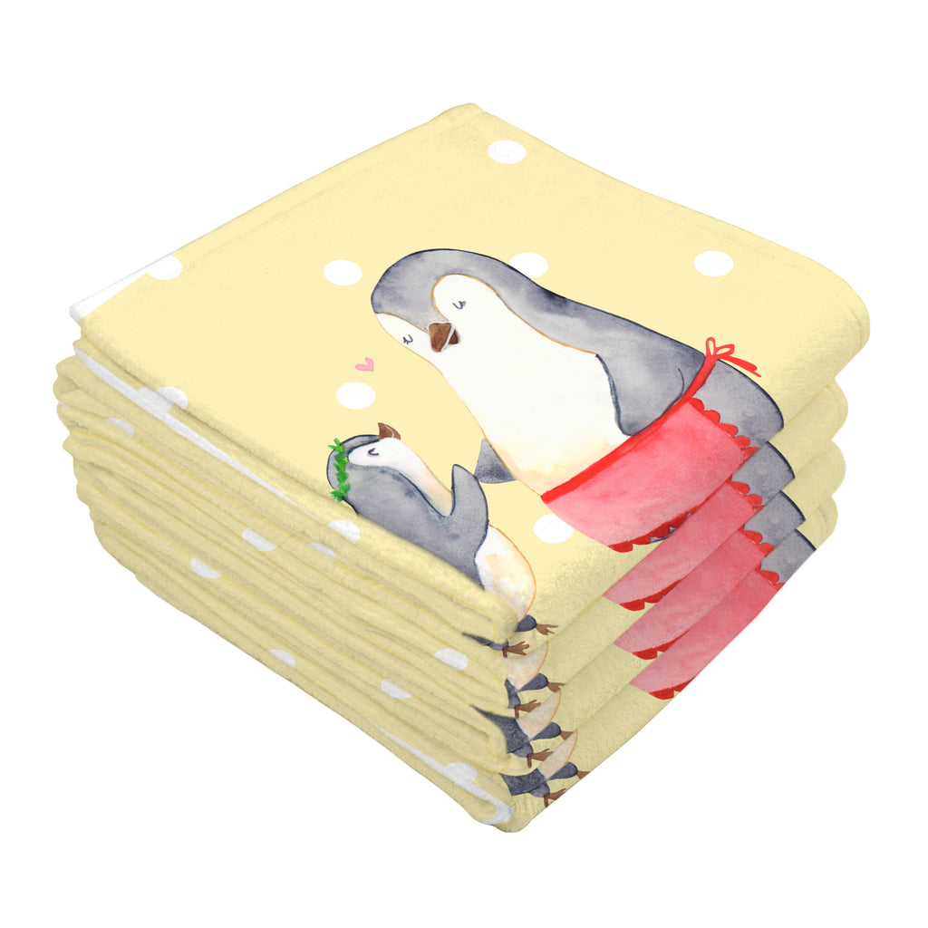 50 x 100 Handtuch Pinguin mit Kind Handtuch, Badehandtuch, Badezimmer, Handtücher, groß, Kinder, Baby, Familie, Vatertag, Muttertag, Bruder, Schwester, Mama, Papa, Oma, Opa, Geschenk, Mami, Mutti, Mutter, Geburststag