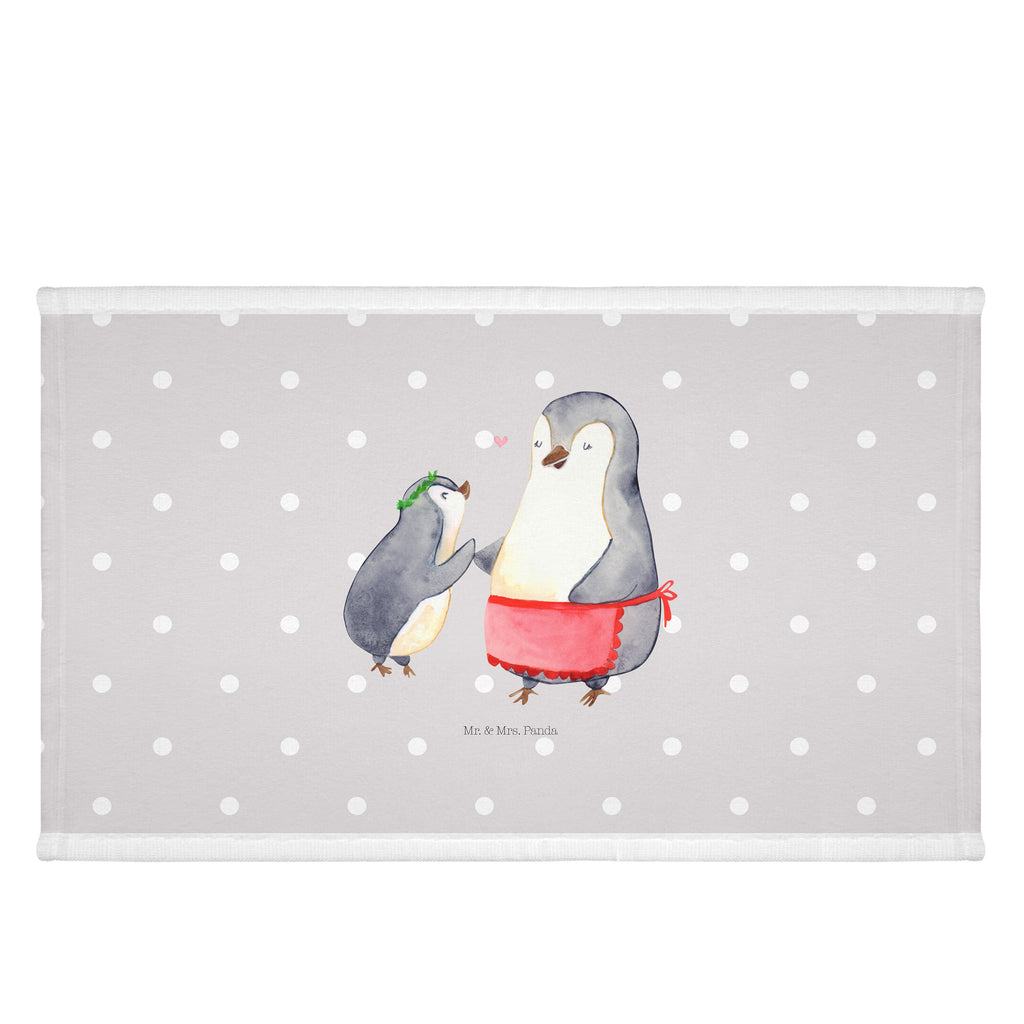 50 x 100 Handtuch Pinguin mit Kind Handtuch, Badehandtuch, Badezimmer, Handtücher, groß, Kinder, Baby, Familie, Vatertag, Muttertag, Bruder, Schwester, Mama, Papa, Oma, Opa, Geschenk, Mami, Mutti, Mutter, Geburststag