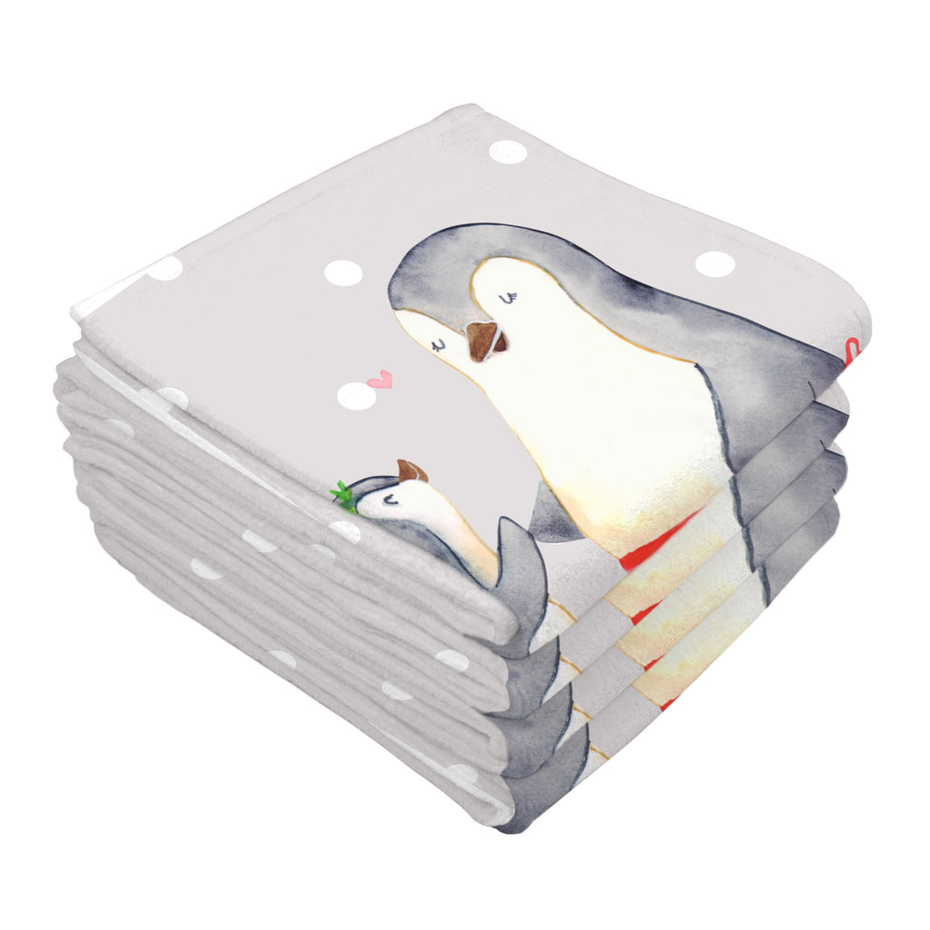 50 x 100 Handtuch Pinguin mit Kind Handtuch, Badehandtuch, Badezimmer, Handtücher, groß, Kinder, Baby, Familie, Vatertag, Muttertag, Bruder, Schwester, Mama, Papa, Oma, Opa, Geschenk, Mami, Mutti, Mutter, Geburststag