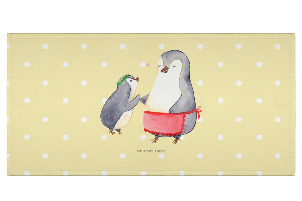 50 x 100 Handtuch Pinguin mit Kind Handtuch, Badehandtuch, Badezimmer, Handtücher, groß, Kinder, Baby, Familie, Vatertag, Muttertag, Bruder, Schwester, Mama, Papa, Oma, Opa, Geschenk, Mami, Mutti, Mutter, Geburststag