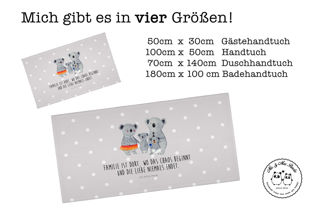 50 x 100 Handtuch Koala Familie Handtuch, Badehandtuch, Badezimmer, Handtücher, groß, Kinder, Baby, Familie, Vatertag, Muttertag, Bruder, Schwester, Mama, Papa, Oma, Opa, Koala, Koalas, Family, Geschwister, Familienleben