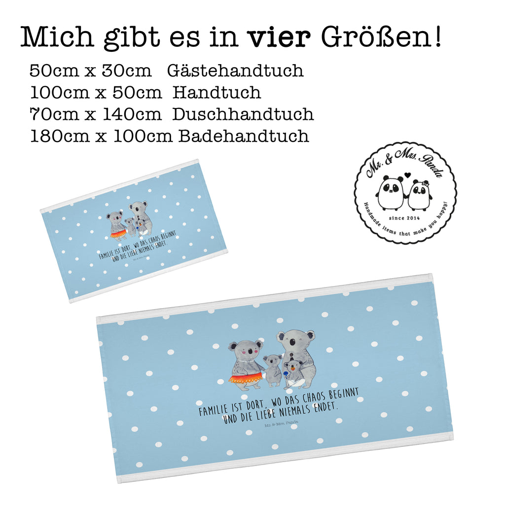 50 x 100 Handtuch Koala Familie Handtuch, Badehandtuch, Badezimmer, Handtücher, groß, Kinder, Baby, Familie, Vatertag, Muttertag, Bruder, Schwester, Mama, Papa, Oma, Opa, Koala, Koalas, Family, Geschwister, Familienleben