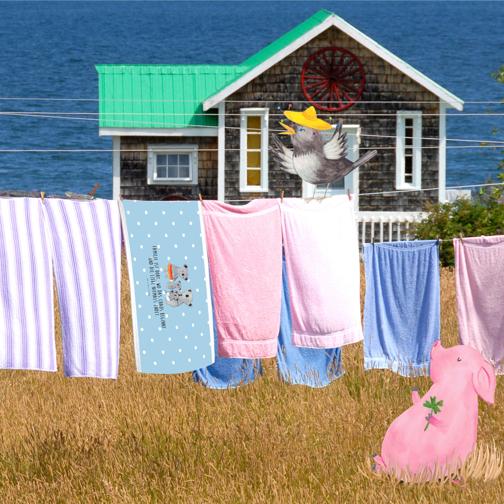 50 x 100 Handtuch Koala Familie Handtuch, Badehandtuch, Badezimmer, Handtücher, groß, Kinder, Baby, Familie, Vatertag, Muttertag, Bruder, Schwester, Mama, Papa, Oma, Opa, Koala, Koalas, Family, Geschwister, Familienleben