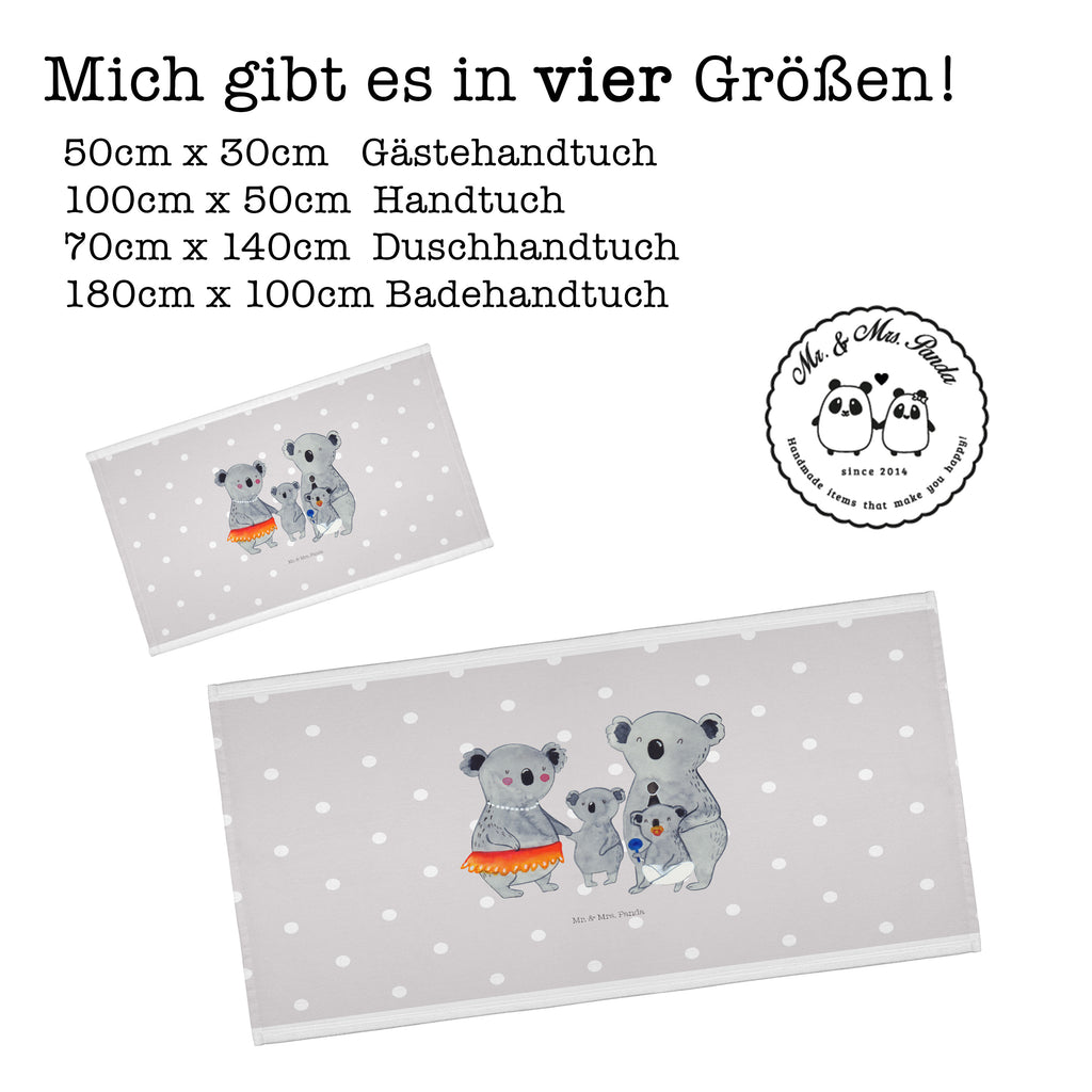 50 x 100 Handtuch Koala Familie Handtuch, Badehandtuch, Badezimmer, Handtücher, groß, Kinder, Baby, Familie, Vatertag, Muttertag, Bruder, Schwester, Mama, Papa, Oma, Opa, Koala, Koalas, Family, Geschwister, Familienleben