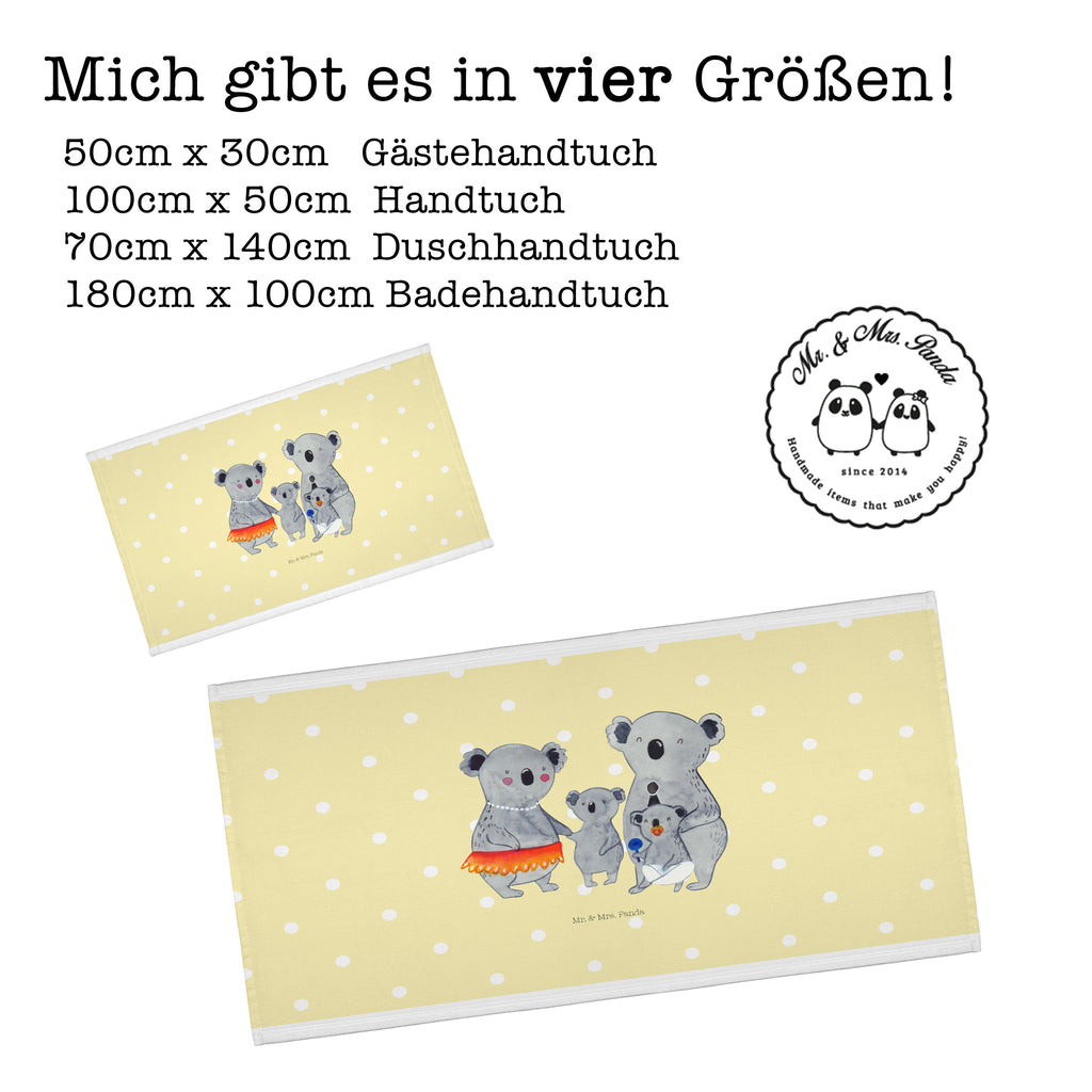 50 x 100 Handtuch Koala Familie Handtuch, Badehandtuch, Badezimmer, Handtücher, groß, Kinder, Baby, Familie, Vatertag, Muttertag, Bruder, Schwester, Mama, Papa, Oma, Opa, Koala, Koalas, Family, Geschwister, Familienleben