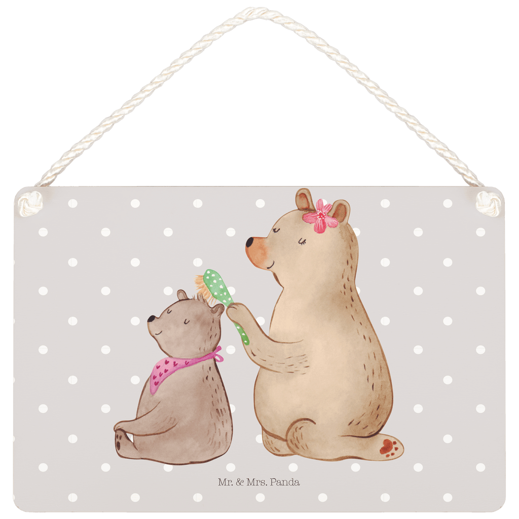 Deko Schild Bär mit Kind Dekoschild, Deko Schild, Schild, Tür Schild, Türschild, Holzschild, Wandschild, Wanddeko, Familie, Vatertag, Muttertag, Bruder, Schwester, Mama, Papa, Oma, Opa, Geschenk, Mutti, Mutter