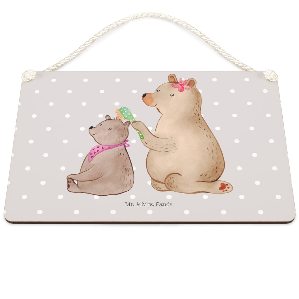 Deko Schild Bär mit Kind Dekoschild, Deko Schild, Schild, Tür Schild, Türschild, Holzschild, Wandschild, Wanddeko, Familie, Vatertag, Muttertag, Bruder, Schwester, Mama, Papa, Oma, Opa, Geschenk, Mutti, Mutter